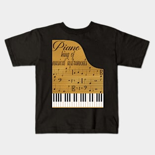 Piano music instrument Kids T-Shirt